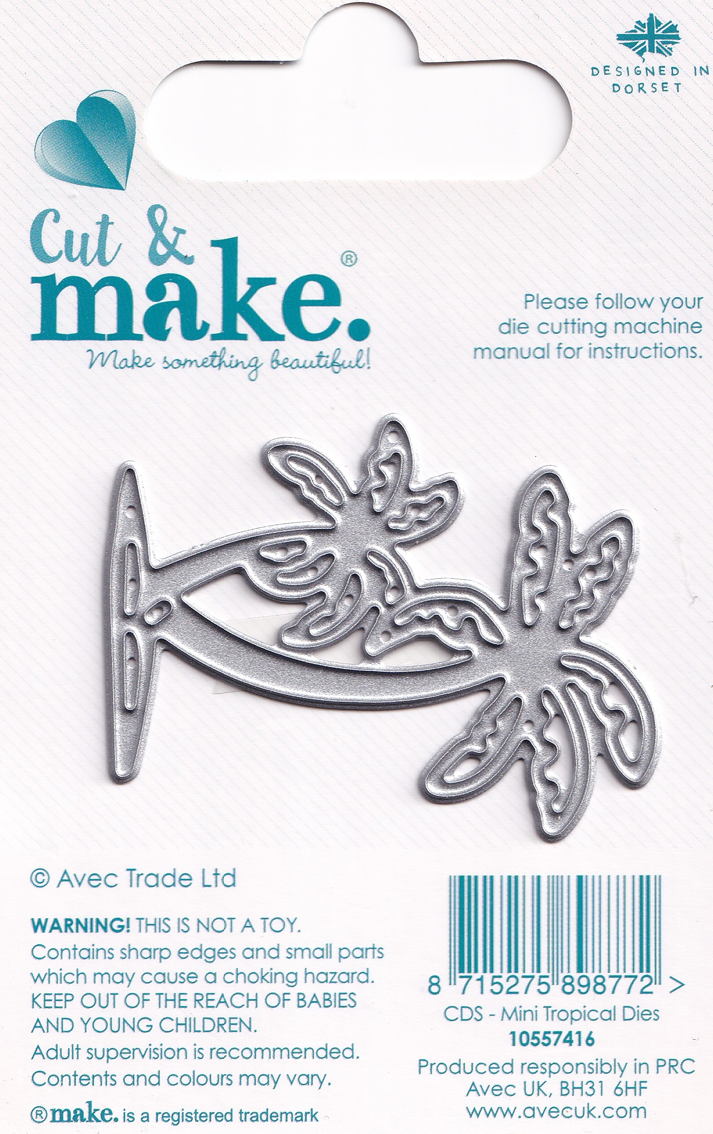 cut & make mini tropical dies palm tree