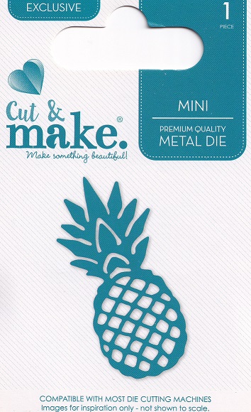 cut & make mini tropical dies pineapple