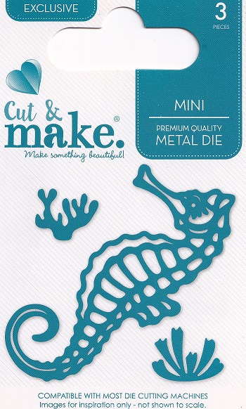 cut & make mini tropical dies seahorse