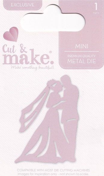 cut & make mini wedding dies bride & groom