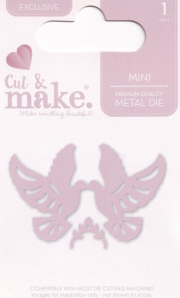 cut & make mini wedding dies doves