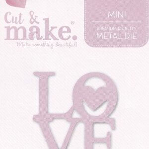 cut & make mini wedding dies love