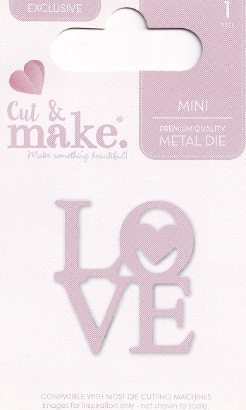 cut & make mini wedding dies love