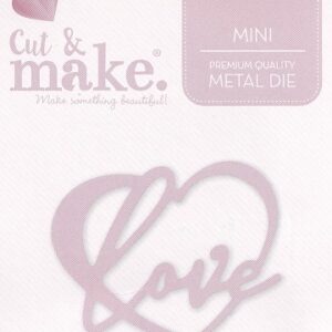 cut & make mini wedding dies love heart