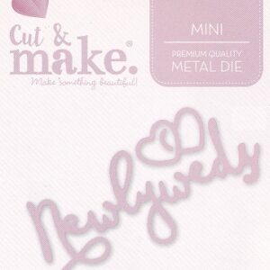 cut & make mini wedding dies newlyweds