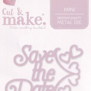 cut & make mini wedding dies save the date