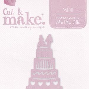 cut & make mini wedding dies wedding cake
