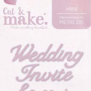 cut & make mini wedding dies wedding invite
