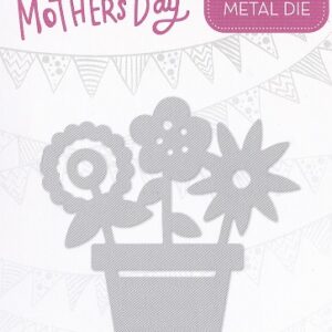 cut & make mothers day dies flower pot