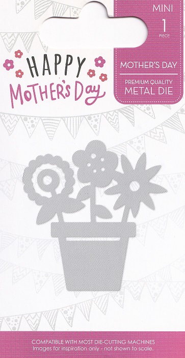 cut & make mothers day dies flower pot