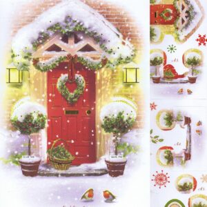 docrafts a5 foiled decoupage card kit welcome home