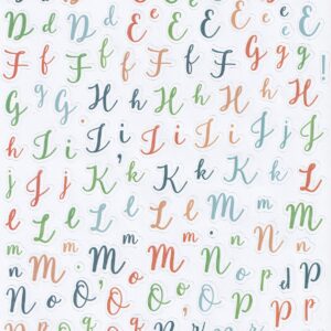 docrafts at home with santa alphabet stickers (2 sheets)