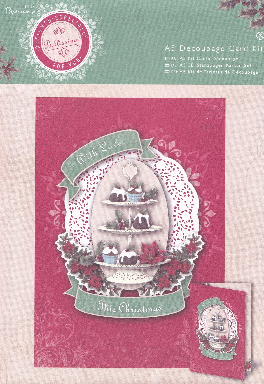 docrafts bellisima a5 decoupage card kit