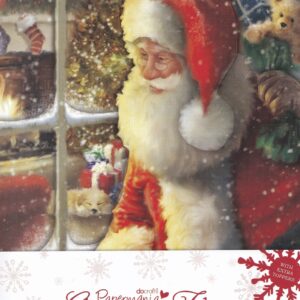 docrafts christmas tidings a5 decoupage card santa