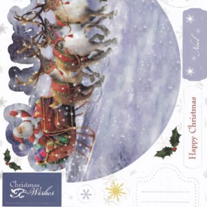 docrafts christmas tidings rocking decoupage card sleigh