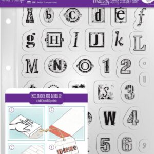 docrafts creativity essential a5 clear acrylic stamp set