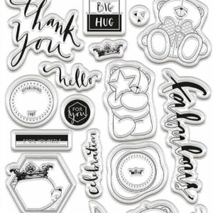 docrafts forever friends opulent a5 clear stamp set
