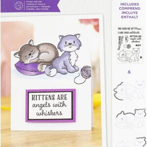 gemini feline friends stamp & die set