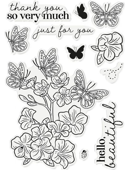 gemini hello beautiful stamp & die set