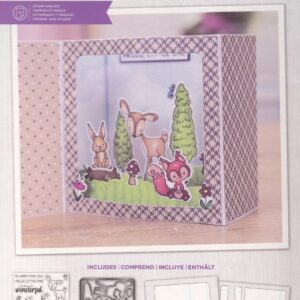 gemini wonderful woodland box stamp & die set