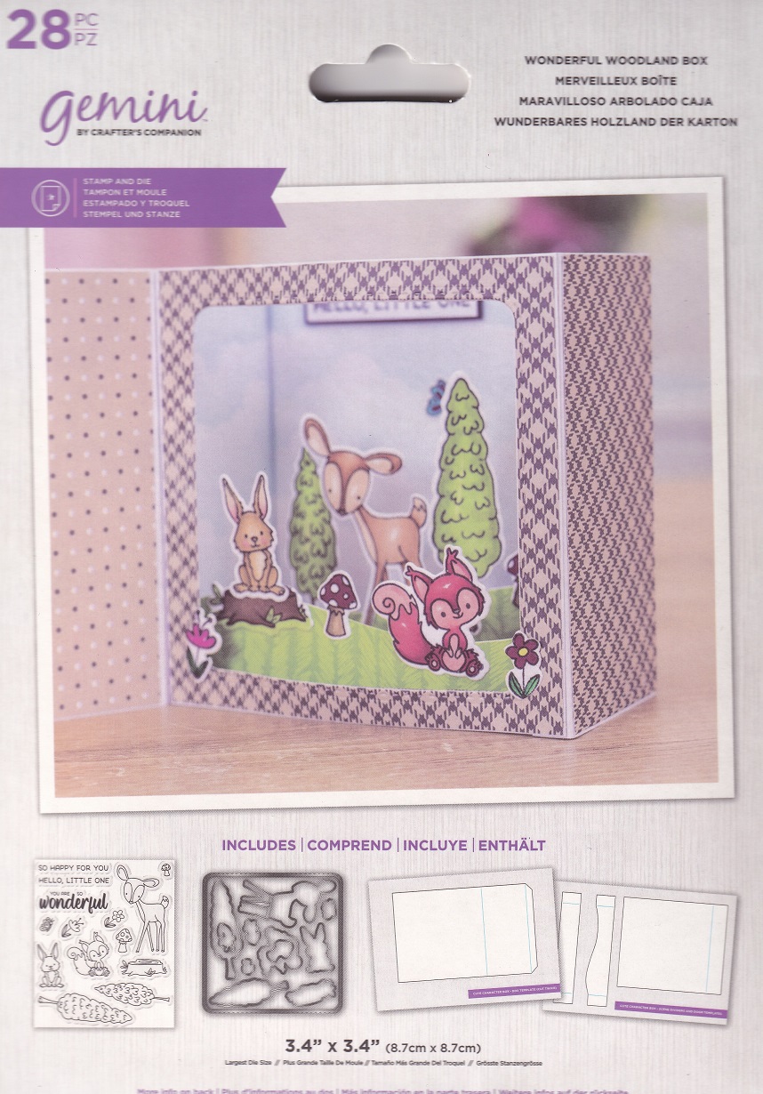 gemini wonderful woodland box stamp & die set
