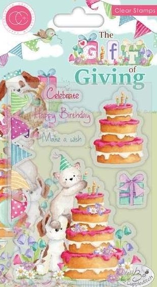 craft consortium the gift of giving make a wish clear stamps
