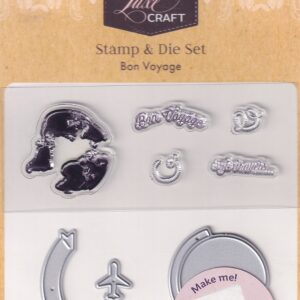 hobbycraft luxe craft stamp & die set bon voyage