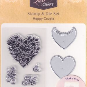 hobbycraft luxe craft stamp & die set happy couple