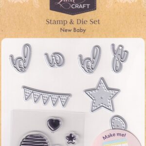 hobbycraft luxe craft stamp & die set new baby