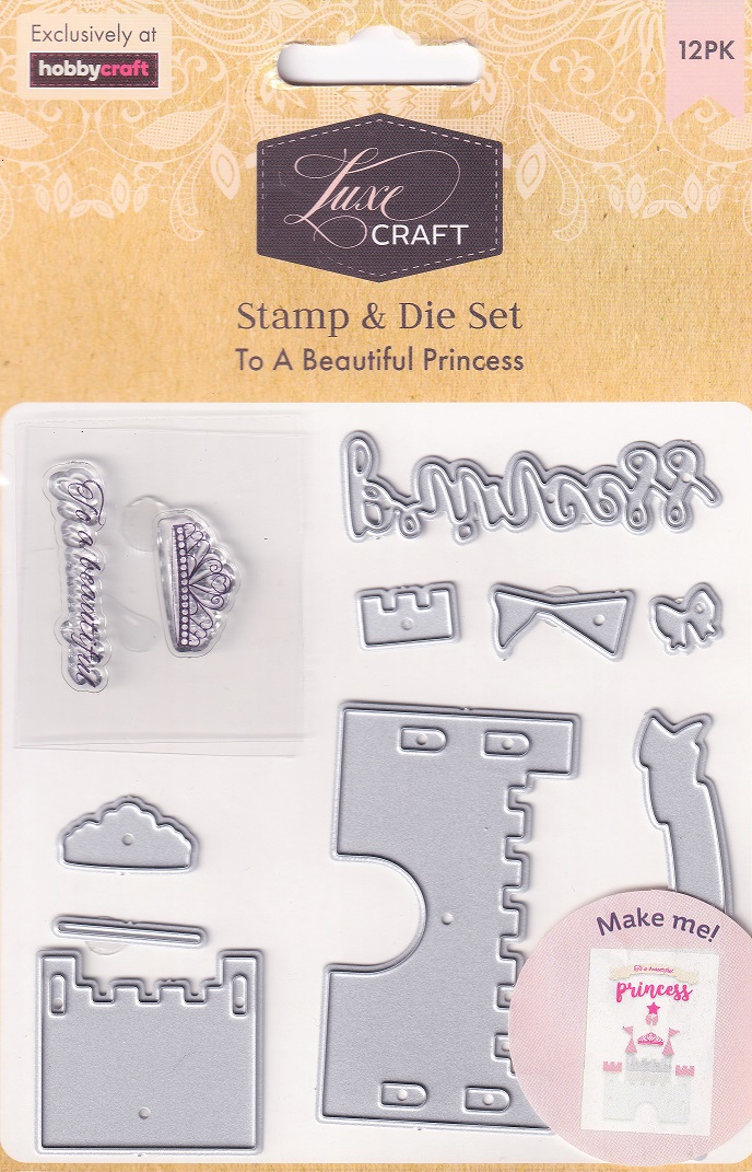 hobbycraft luxe craft stamp & die set to a beautiful princess