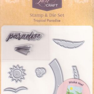 hobbycraft luxe craft stamp & die set tropical paradise