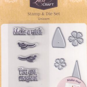 hobbycraft luxe craft stamp & die set unicorn