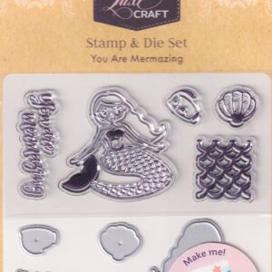 hobbycraft luxe craft stamp & die set you are mermazing