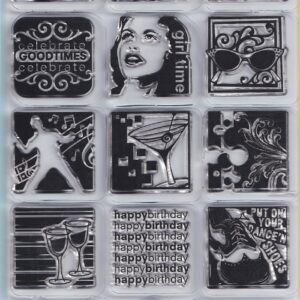 inkadinkado celebrations clear stamps