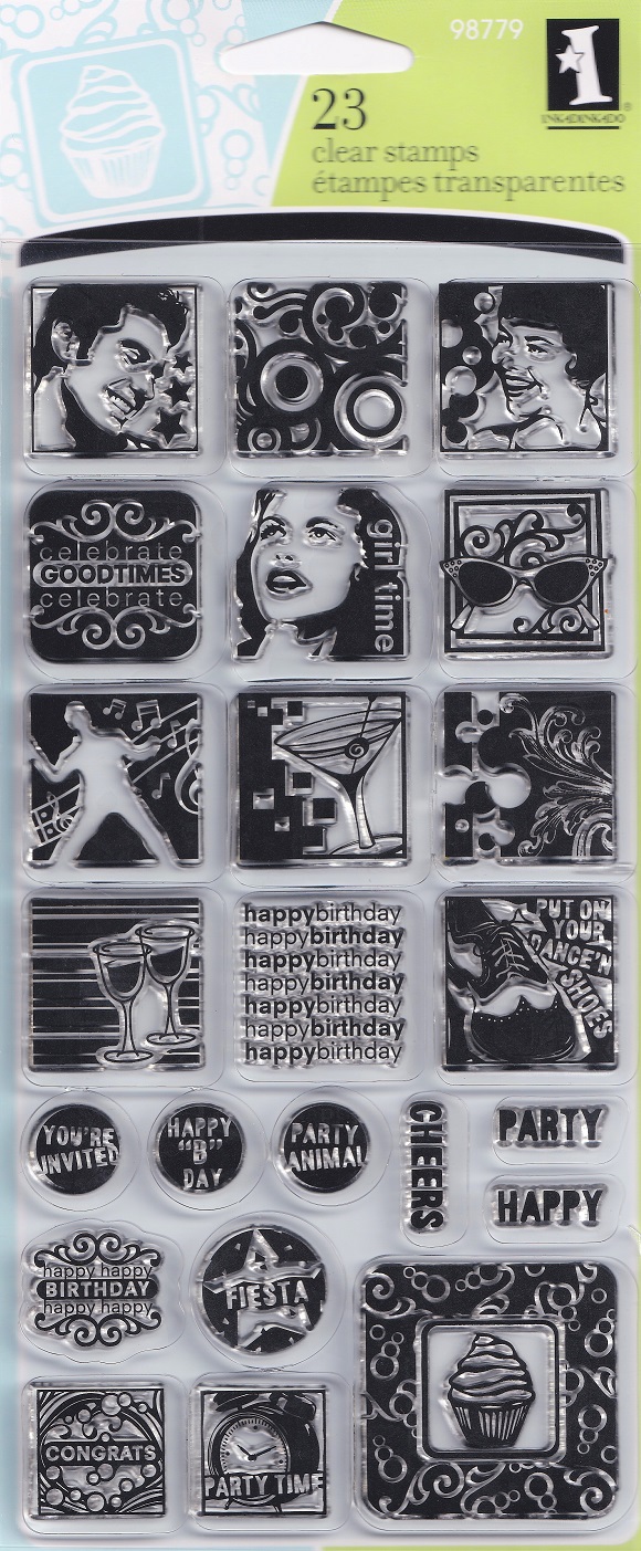 inkadinkado celebrations clear stamps