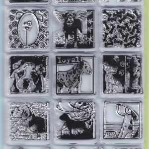 inkadinkado dog's life clear stamps