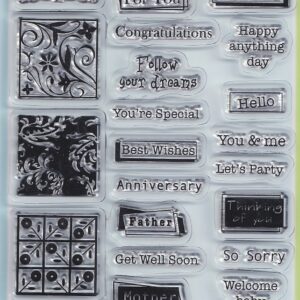 inkadinkado greetings clear stamps