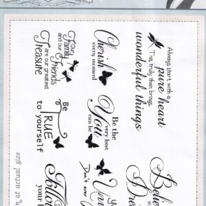 phil martin sentimentally yours inspirational quotes acrylic stamps