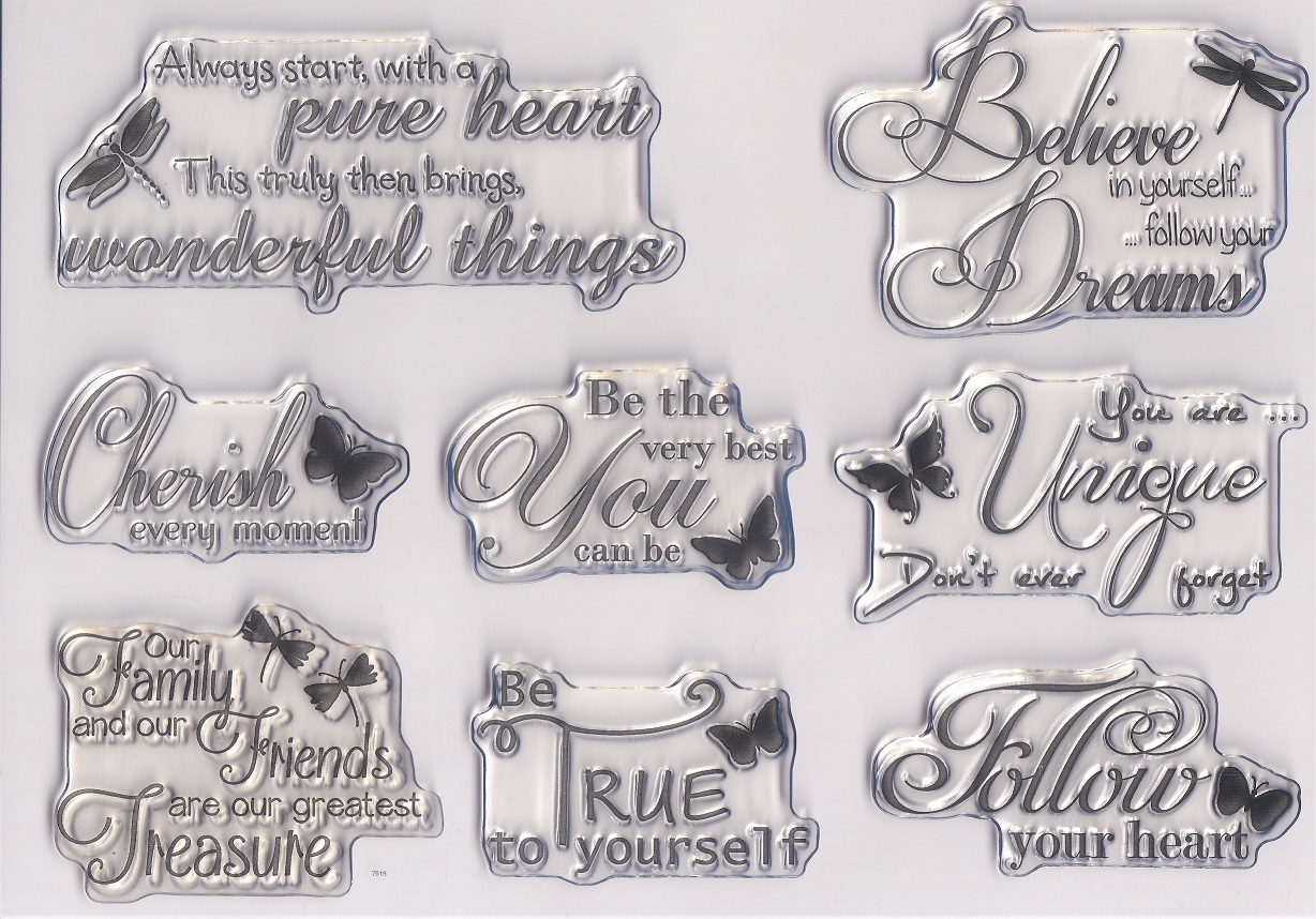 phil martin sentimentally yours inspirational quotes acrylic stamps