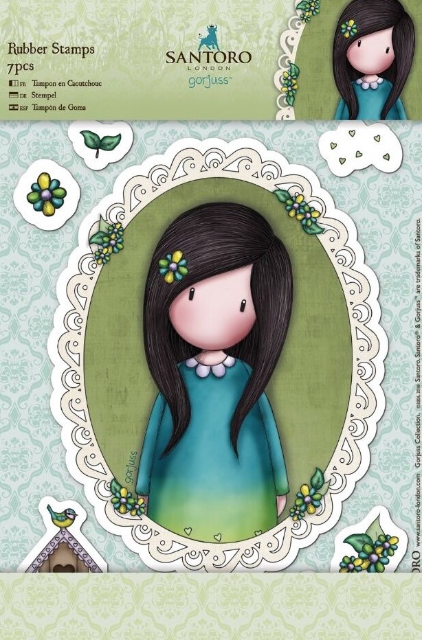 santoro gorjuss birds of a feather rubber stamps