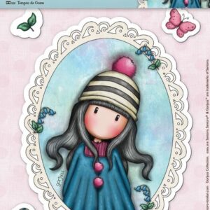 santoro gorjuss pom pom rubber stamps