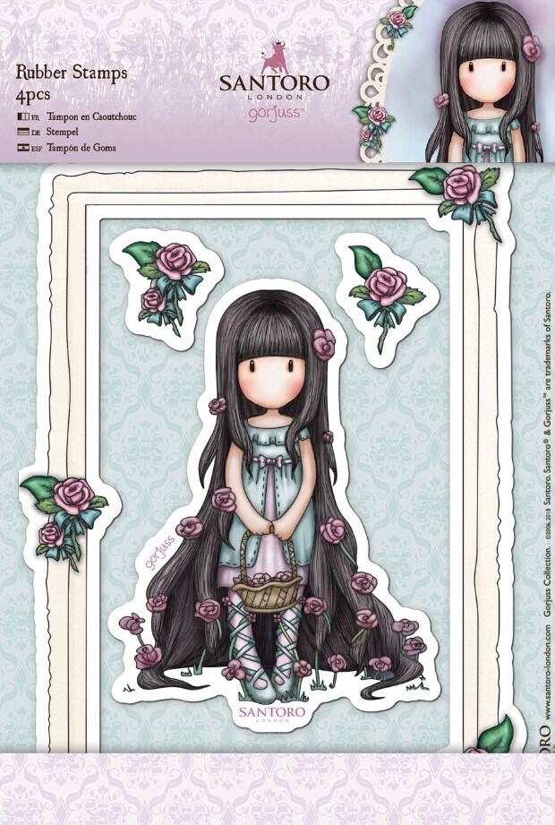 santoro gorjuss rosie rubber stamps