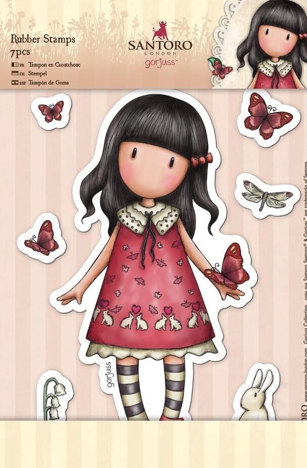santoro gorjuss time to fly rubber stamps