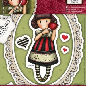 santoro rubber stamps dear apple