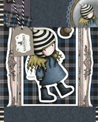 santoro rubber stamps the friendly hedgehog