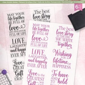 sarah davies signature collection to have and to hold acrylic stamp set