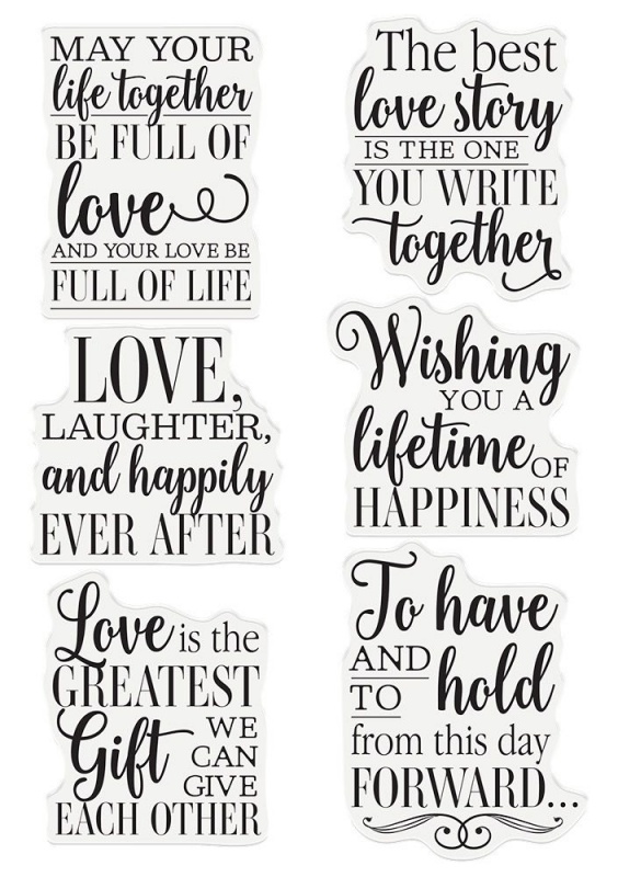 sarah davies signature collection to have and to hold acrylic stamp set