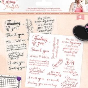 sarah davies signature collection with a grateful heart stamp set