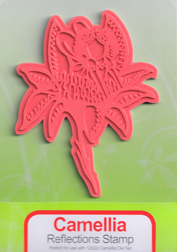 tonic camellia reflections rubber stamp