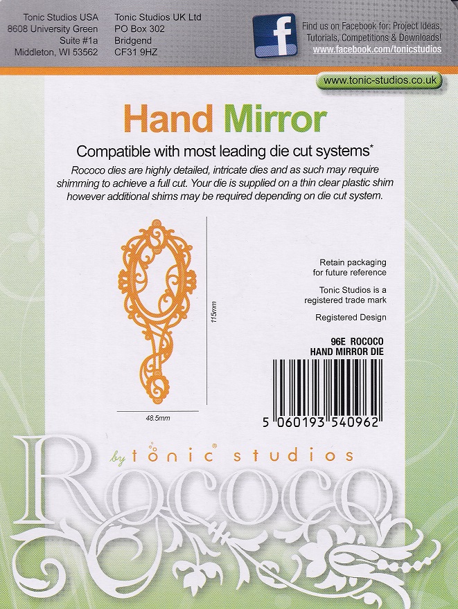 tonic studios hand mirror die